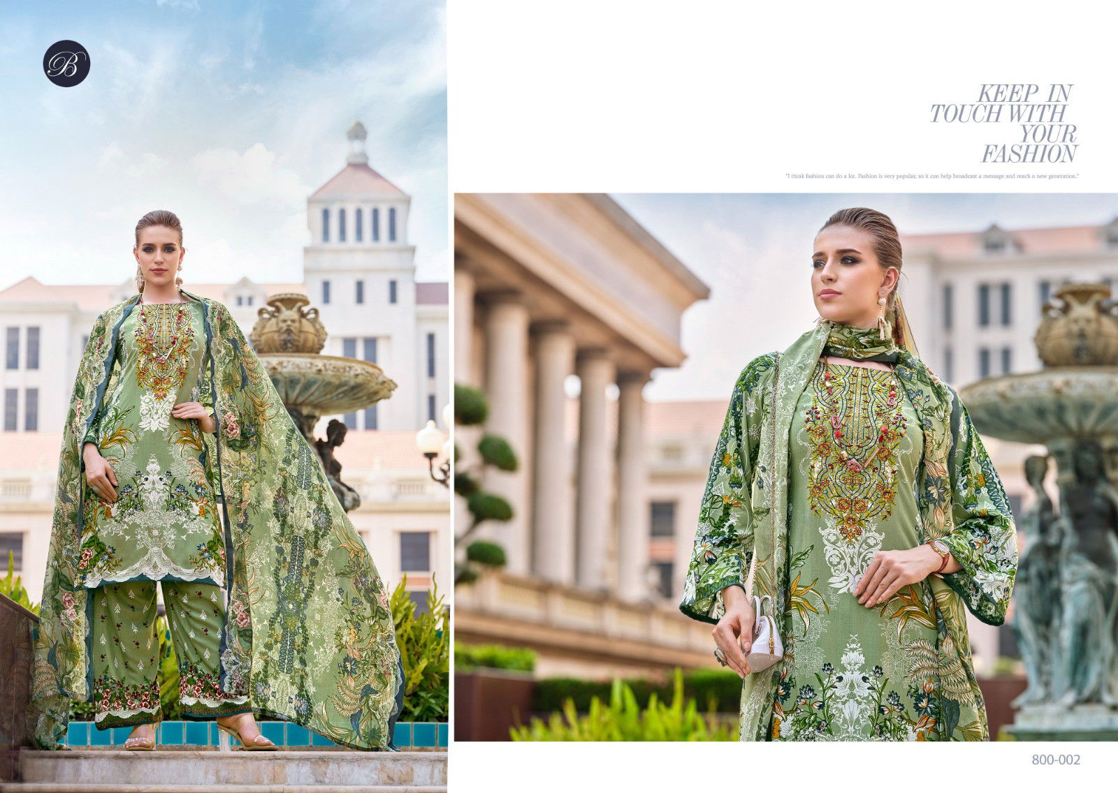  Dilshad Vol 3 Belliza Viscose Rayon Digital Printed Dress Material